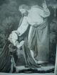 Alter Holzbilderrahmen Mit Glas Jesus Und Maria Religiöses Bild 1932 - 1935 Rahmen Bild 2