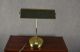 Bankerlampe Messing Tisch Lampe Schreibtisch Banker Steh Leuchte Lamp Vintage Gefertigt nach 1945 Bild 9
