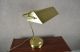 Bankerlampe Messing Tisch Lampe Schreibtisch Banker Steh Leuchte Lamp Vintage Gefertigt nach 1945 Bild 2