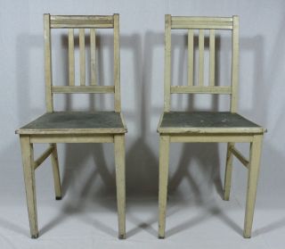 Paar Stühle Holz Stuhl Weiß Bild