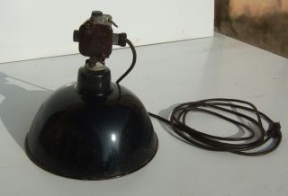 Ddr Industrielampe Lbl Tgl 52 Emaile Bauhaus Fabriklampe Loft Lampe Bild