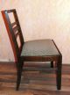 2x Alter Stuhl Art Deco Eiche Polsterstuhl Stühle Bild 4