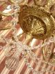 8 Fl.  Lüster Kronleuchter Gold Bronze Alte Lampe Große Putten Messing Antik Antike Originale vor 1945 Bild 11