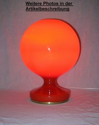 Orig.  70er: Lampada Luce Lampe Tischlampe Tablelamp Unbenutzt Ufo Sputnik Space Bild