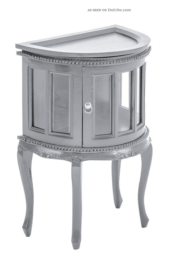 Teetisch Für Die Wand Grau Mahagoni Beistelltisch Teeschrank Vitrine Shabby