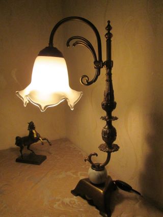 Gute,  Antike Jugendstil - Tischlampe Aus Privater Sammlung Bild
