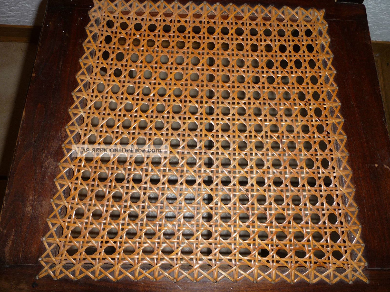 Alter Holzstuhl Ca 1900 Antik Mit Geflecht Dachbodenfund