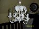 Florentiner Hängelampe Kronleuchter Deckenlampe 1958itali,  Metalllampe Shabbychic Gefertigt nach 1945 Bild 9