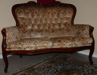 Sofa Zweisitzer Klein Antik Bild