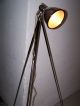 Bauhaus Stehlampe Tripod Lampe Art Deco Chrom Strahler Werkstattlampe Um 1940 Antike Originale vor 1945 Bild 10