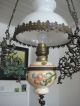 Antike Petroleumlampe Deckenlampe Hängelampe Jugendstil 1900 Elektrifiziert Antike Originale vor 1945 Bild 4