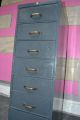 Registraturschrank Aktenschrank Archivschrank Karteischrank Metall 30 Er Jahre Antike Originale vor 1945 Bild 1