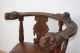 Antiker Eckstuhl Mit Löwenkopfschnitzereien Stühle Bild 2