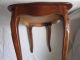 Inlay Coffee Table Biedermeier Tisch Intarsien Schellack Beistelltisch Nussbaum Antike Originale vor 1945 Bild 6