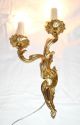 Große Barock Wandlampe Leuchter Applike Gold Messing Antik & Guß `1930 Antike Originale vor 1945 Bild 1