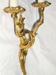Große Barock Wandlampe Leuchter Applike Gold Messing Antik & Guß `1930 Antike Originale vor 1945 Bild 7