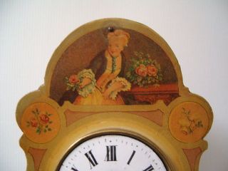 Museale Schwarzwälder Biedermeier Jockele Uhr Bild
