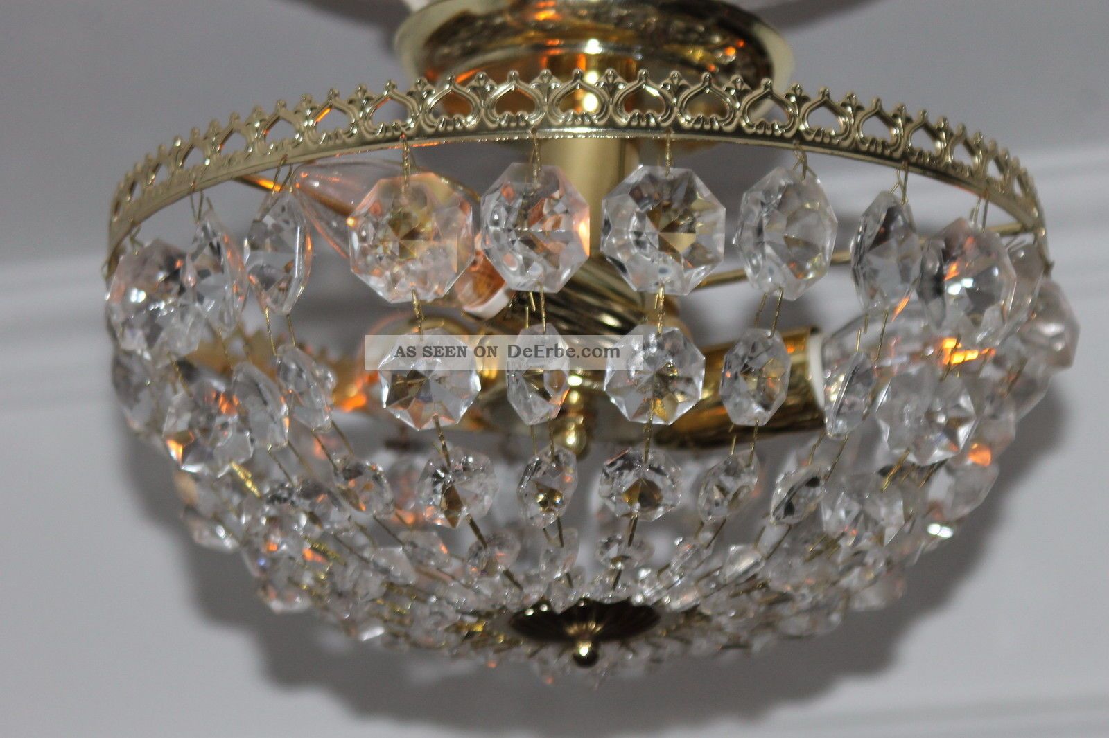 Alter, Antiker Französischer Deckenlüster/korblüster/plafoniere