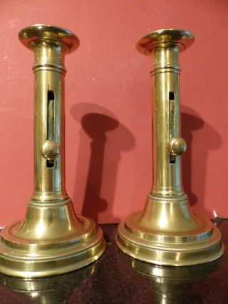 Paar Biedermeier Empire Leuchter Kerzenhalter Frankreich 1830/50 Bronze Messing Bild