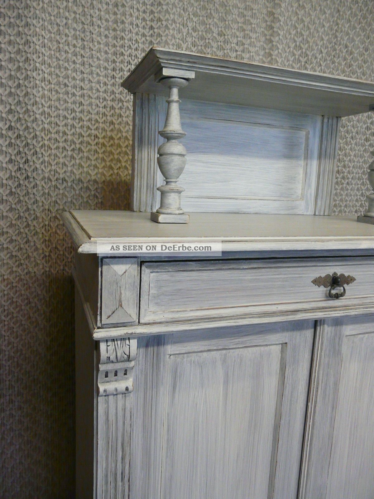Vertiko Grunderzeit Weiss Jugendstil Art Deco Schrank Bauhaus