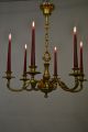 Antiker Kerzenleuchter Mit Weihnachtskranz,  Kerzenhalter Aus Massiv Bronze Antike Originale vor 1945 Bild 7