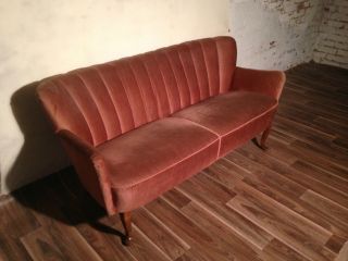 Antike Chippendale Couch Sofa 2 Sessel Cocktailsessel Lounge 50er Stil Hannover Bild