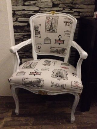 Stuhl Sessel Chair Barock Rokoko Chippendale Shabby Paris Royal Louis Xv Design Bild
