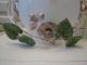 Florentiner Decken Lampe Schale Hängelampe Blumen Blätter Weiß Shabby Landhaus Gefertigt nach 1945 Bild 1