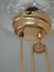 Stilvolle Messing/milchglas Zuglampe Deckenlampe Im Jugendstil Art Deco Gefertigt nach 1945 Bild 3