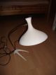 60er 70er Jahre Lampe Tischlampe Vintage Weiß Designlampe Design Mamoriert Gefertigt nach 1945 Bild 10