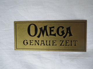 Kleiner Verkaufsaufsteller Für Uhrmacherladen - Omega - Ca.  1920 Bild