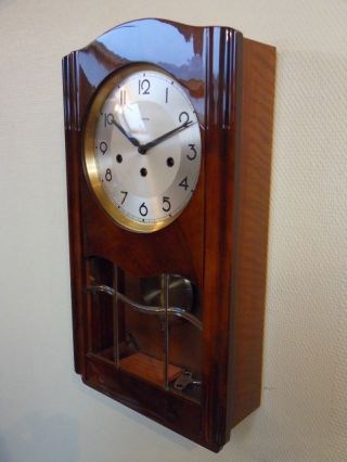 Schöne Hermle Westminster Uhr Wanduhr Regulator 60/70er Jahre (top) Bild