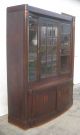 Jugendstil Vitrine,  Ca 1905 Eiche Mit Perlmutt - Und Holz Intarsien Antike Originale vor 1945 Bild 1