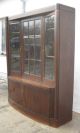 Jugendstil Vitrine,  Ca 1905 Eiche Mit Perlmutt - Und Holz Intarsien Antike Originale vor 1945 Bild 2