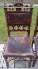 6 Antike Stühle Im Henry Ii - Stil Mit Präge - Leder Stühle Bild 1