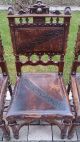 6 Antike Stühle Im Henry Ii - Stil Mit Präge - Leder Stühle Bild 2