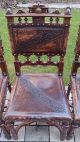 6 Antike Stühle Im Henry Ii - Stil Mit Präge - Leder Stühle Bild 3