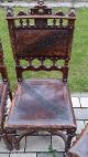 6 Antike Stühle Im Henry Ii - Stil Mit Präge - Leder Stühle Bild 4