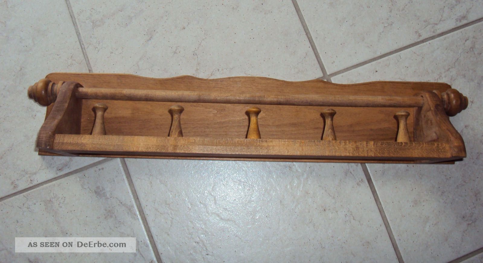 Geschirrtuchhalter holz handtuchhalter regal ziertuchstange ... Handtuchständer holz