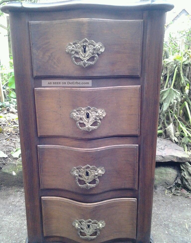 Wunderschöne Antike Kommode,  Schrank Massiv Mahagoni Antike Originale vor 1945 Bild