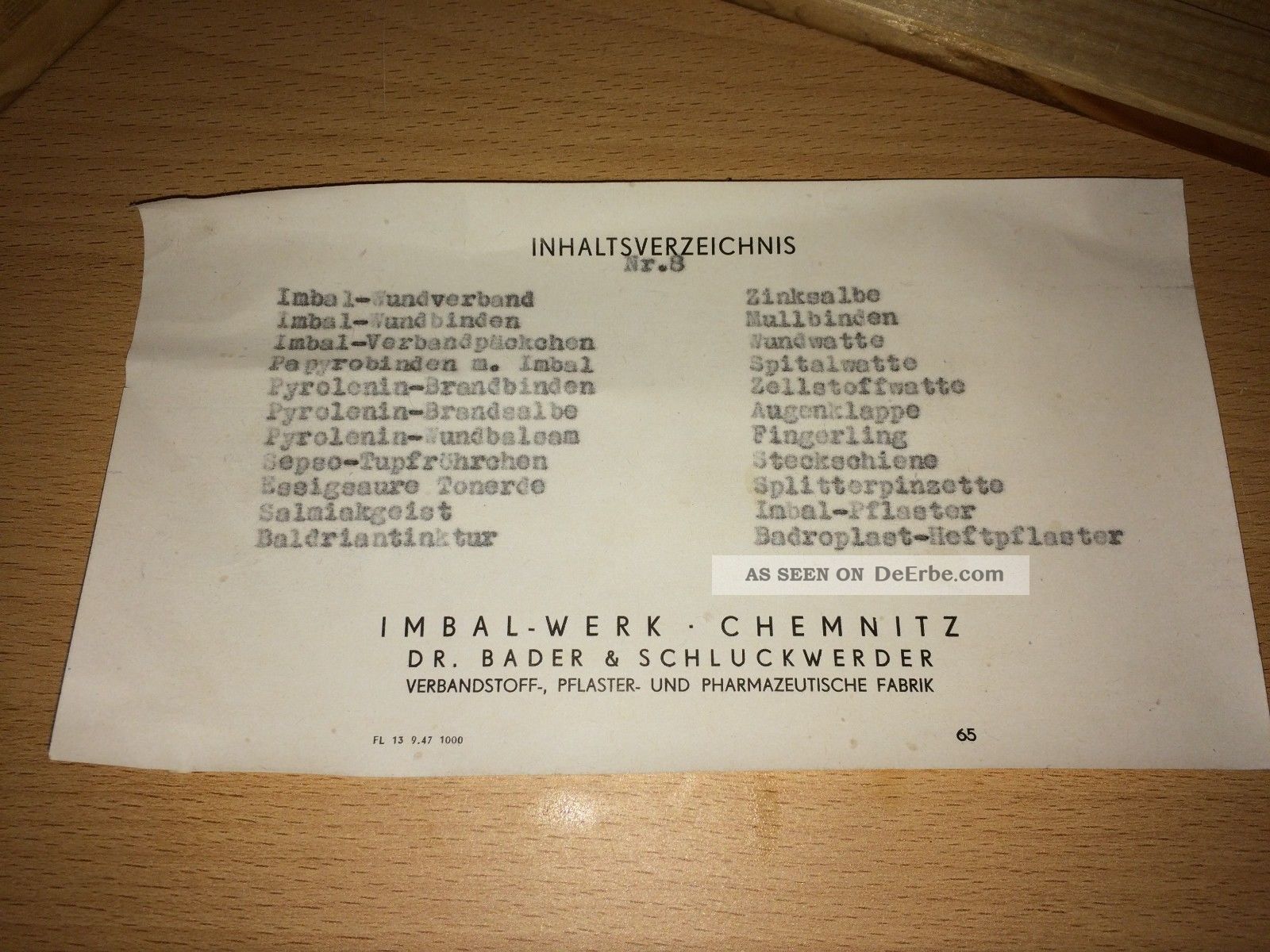 Antiker - Medizinschrank, Sanitätsschrank, Arzneischrank, Aus Kino