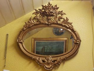 Barockspiegel Oval,  Barock,  Spiegel Bild