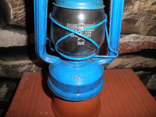 Sturmlampe - Feuerhand 275 Baby - Nier Sturmkappe - Petroleumlampe Blau Bild