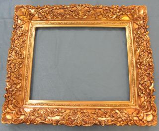 Barock Bilderrahmen 40 X 50 Cm Falzmaß Rahmen Gold Neuware Rf121 Bild