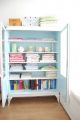 Shabby Chic Vitrine Schrank Antike Originale vor 1945 Bild 1