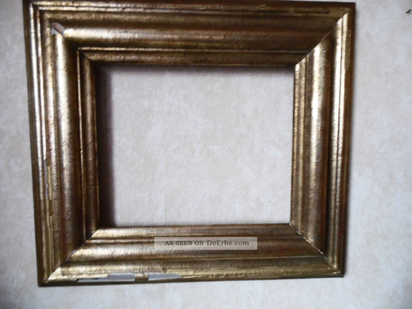 Alter Goldfarben Bilderrahmen Antik Rahmen Bild