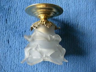 Jugendstil Lampe Deckenlampe Jugendstillampe Ca.  1910 Rose Bild