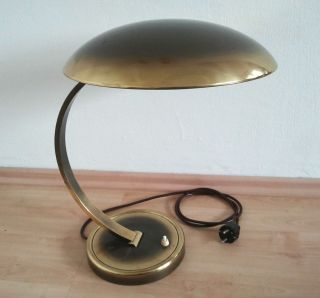 Alte Kaiser Schreibtisch Lampe Messing 50/60er Jahre Bild