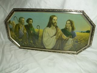 Bilderrahmen Heiligenbild Bild Jesus Metallrahmen Fotorahmen Rahmen Gold Farb. Bild