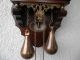 Holz Regulator Wanduhr Aus Holland Glockenschlag Zaanse Clock Innen 60cm Gefertigt nach 1950 Bild 3